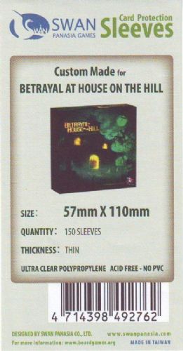 Swan Card Sleeves: 57x110 mm Betrayal of the house on the hill -160 per pack